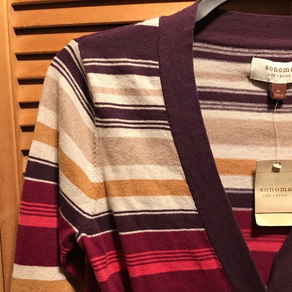 Sonoma Striped Cardigan - Picture 3 of 8